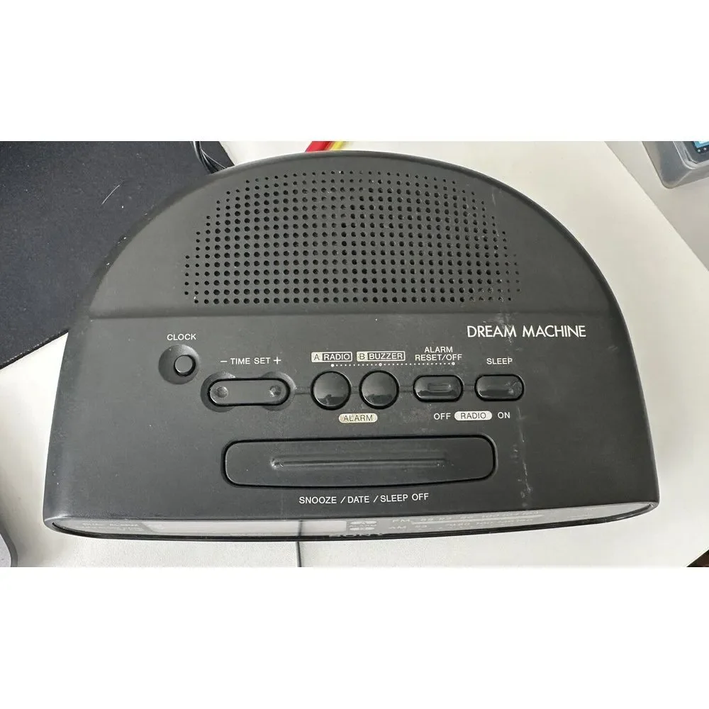 Sony Dream Machine Dual‎ Alarm AM/FM Alarm Clock Radio ICF-C390 Black